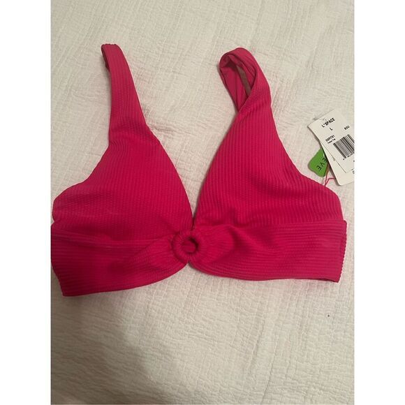 NWT L*Space Into The Tropics Fisher Swim Top Pink - Picture 3 of 7